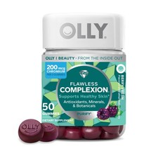 OLLY Flawless Complexion Healthy Skin Support, 50 Count (Pack of 1), Brown