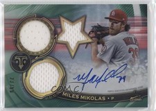 2019 Topps Triple Threads Emerald 23/50 Miles Mikolas #RFPAR-MM Auto 8d2