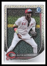 2025 Bowman Chrome Base Set Mega Refractor #44 Elly De La Cruz Reds RC SP