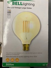Image of Bell 01471 - 4W LED Vintage 125mm Globe Dimmable - BC, Amber, 2000K