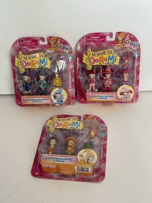 NEW 3 Lot Bandai 2005 DoReMi Magical Mirabelle Haywood & Friends Mini Figures