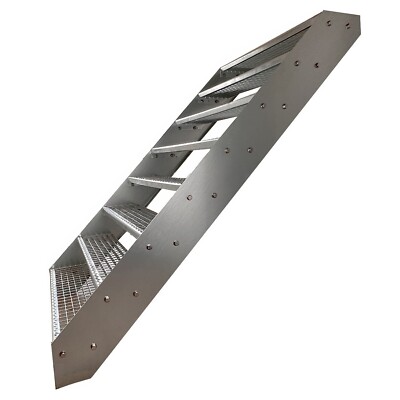 Premium Treppe 8 Stufen Breite 60-140cm Höhe 152cm Garten Terrasse Außentreppe