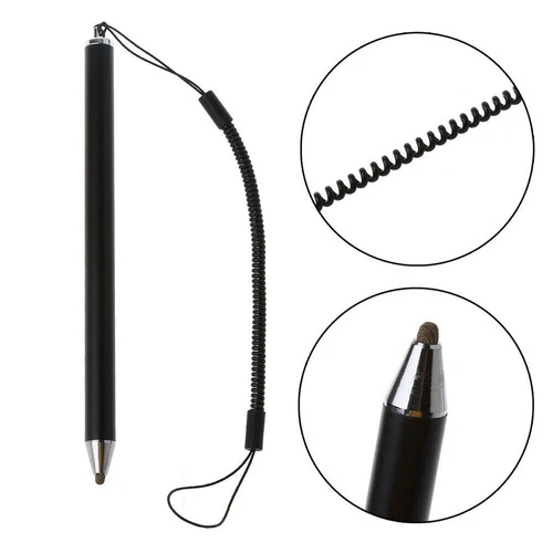 Anti-lost Lanyard Touch Screen Stylus Pen Fibre Stylus Mesh Micro Fiber Tip Pen