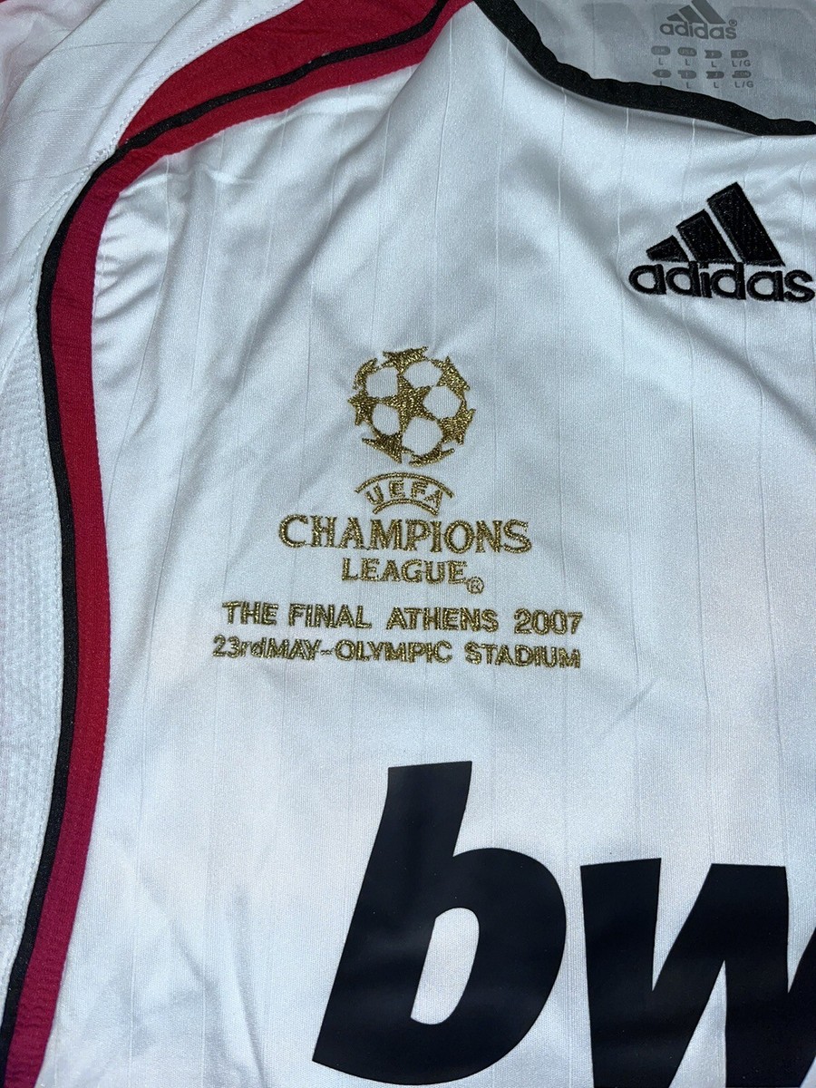 AC Milan Kaka #22 2007 UEFA Champions Final Away White Jersey Long