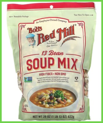 Bob's Red Mill, (Vegi Soup Mix, 28 oz) OR (Bean Soup Mix, 29 oz) FRESH
