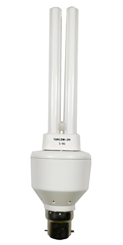 2 x Auslamp Compact Fluorescent Lamps 13W Warm White B22 Detachable Base Vintage - Picture 2 of 12