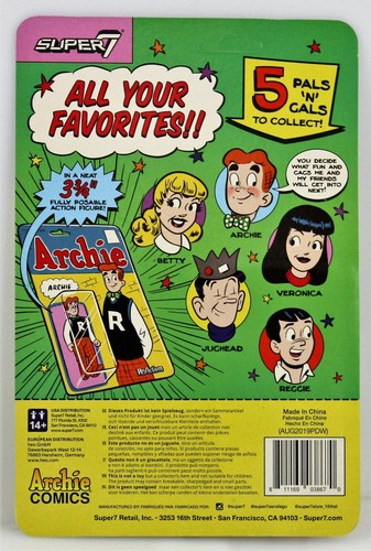 SUPER7 Archie ReAction Veronica Action Figure 3.75" NEW - Picture 2 of 2