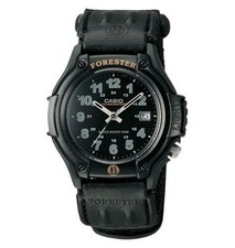 Casio FT500WC-1BV, Forester, Illuminator Watch, Black Strap, Date, 100 Meter WR