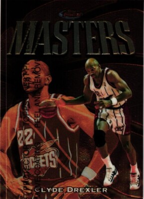 1997-98 Topps Finest Masters Clyde Drexler #176 Rockets HOF NrMt+
