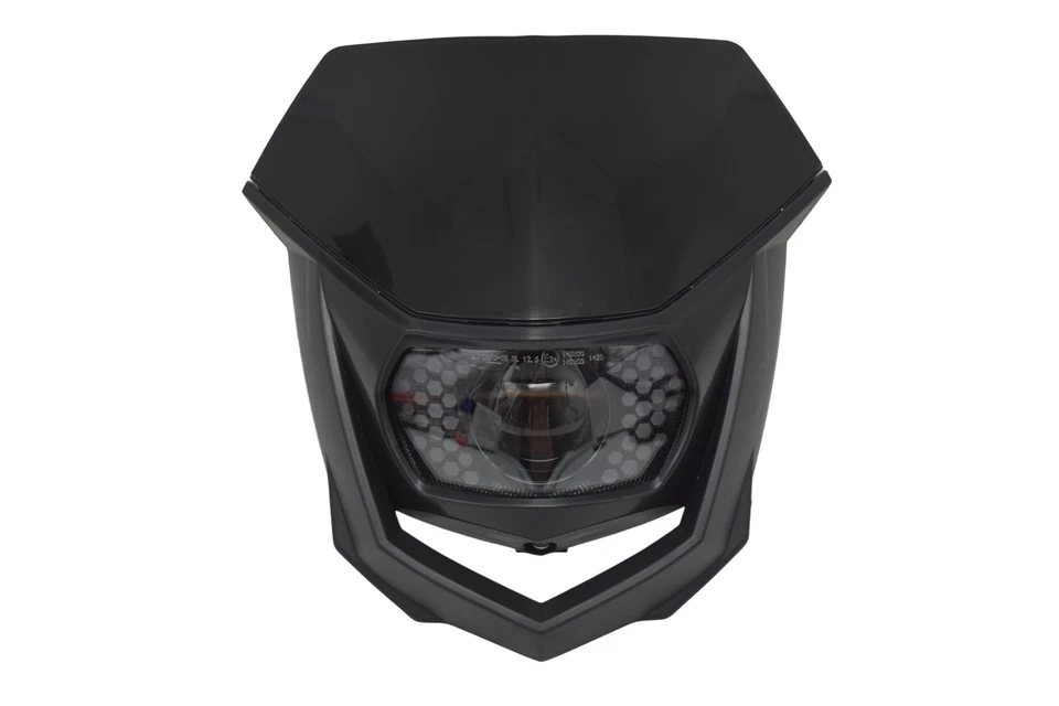 For Honda CRF250X CRF450X Dirt Bike 2004-15 LED Headlight Black Mask DRL Hi-Low - Image 2 of 4