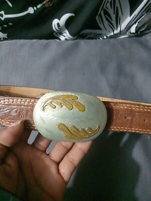 Sanchez International  German silver belt And buckle Sz 34