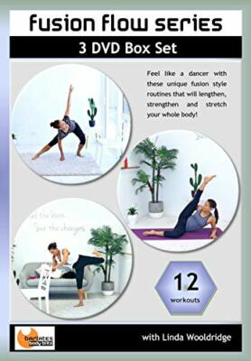 Barlates Fusion Flow Series 12 Workouts on 3 DVDs Set Linda Wooldridge Stejskal
