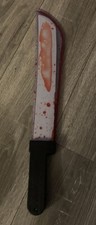 21" Machete Prop Sword Halloween Costume Jason Friday The 13th Blood Splatter