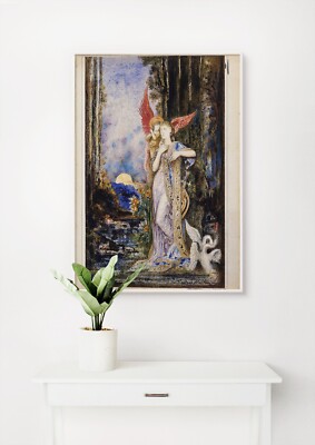 Gustave Moreau: L'Inspiration. Fine Art Giclée Museum Luxus Geschenk Druck