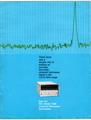 FEL Model 700B Coherent Microwave Synthesizer Information Brochure
