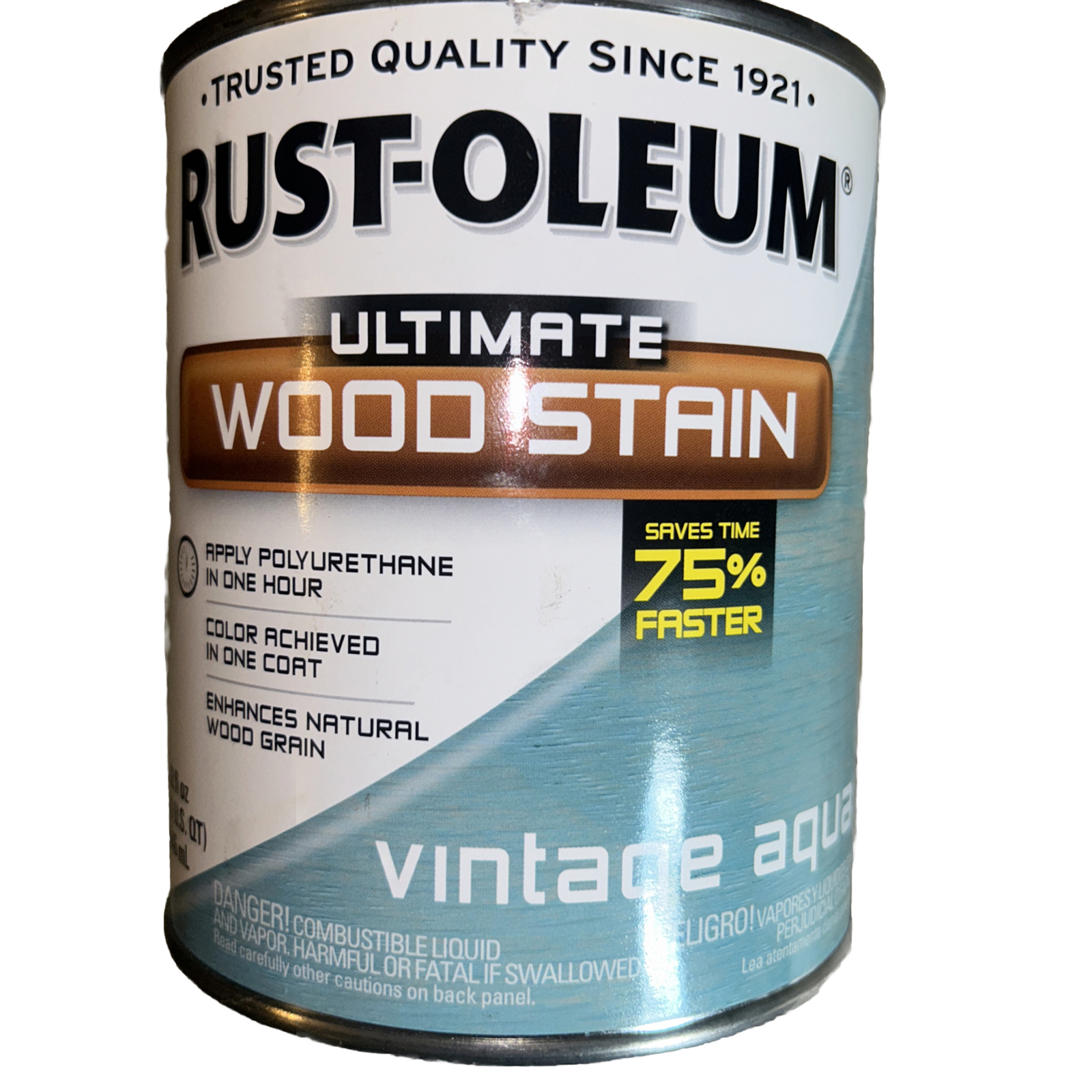 RustOleum Ultimate Wood Stain Vintage Aqua 32 Ounce LARGE CAN eBay