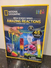 NATIONAL GEOGRAPHIC Amazing Mega Chemistry Kit Over 45 Experiments New