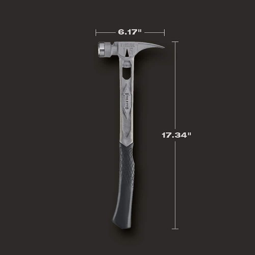 Stiletto Claw Hammers 15 Oz. Tibone Milled Face With Curved Handle Orange Grip - Picture 3 of 9