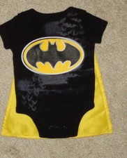 Baby Boys Batman Romper Bodysuit Costume with Cape Size 3 Months