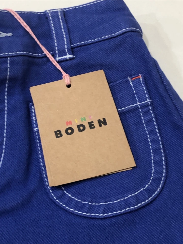 Mini Boden Shorts W/patch Pocket Blue Size 4y - Image 2 of 4