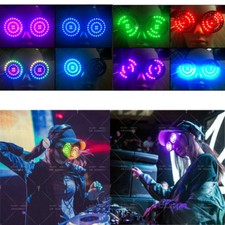 REZZ DJ 88 LED Light Glasses Party Night Music Bar Remote Control Multi colors