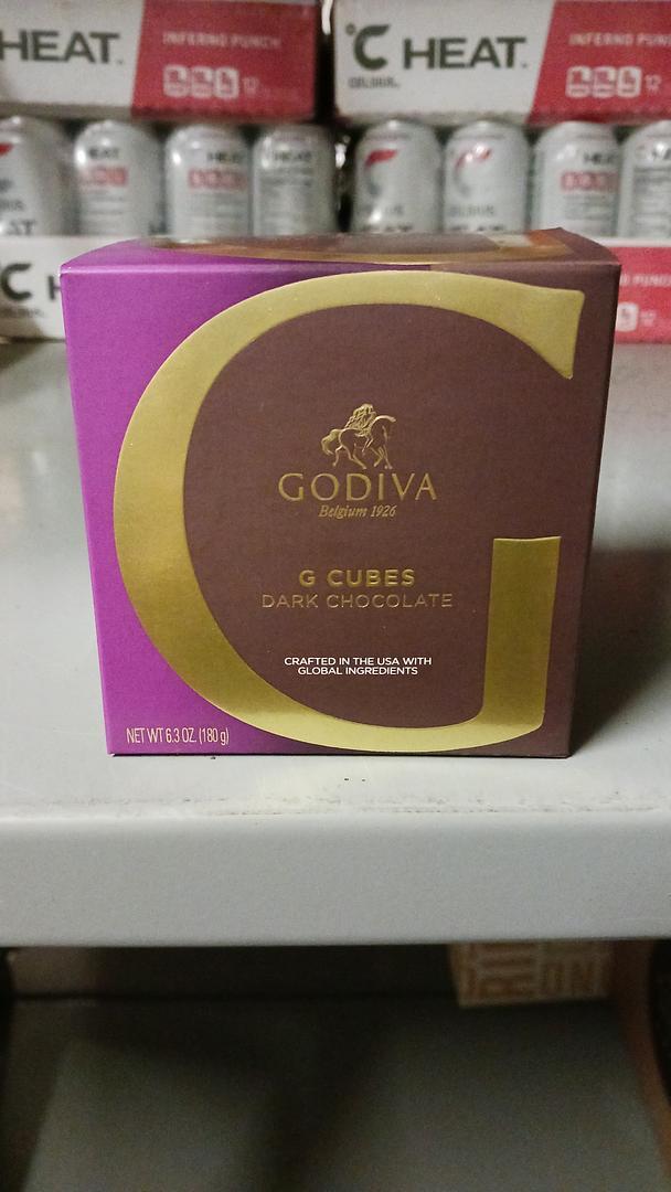 Godiva Chocolatier G Cube Dark Chocolate 6.3 ounce box 22 piece
