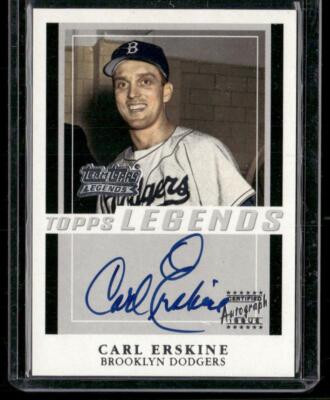2004 Topps #TT-CE Carl Erskine Team Topps Legends AUTO