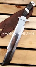 20” SPARK CUSTOM D2 TOOL STEEL BADASS HUNTING PREDATOR FULL TANG BOWIE KNIFE