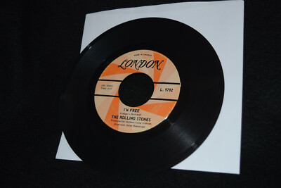 Rolling Stones: Get Off of My Cloud / I'm Free Record Vinyl 45rpm Canada