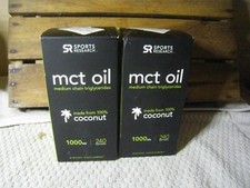 2x SPORTS RESEARCH Keto MCT Oil Capsules - 2x 240 Softgels NEW OLD STOCK Coconut