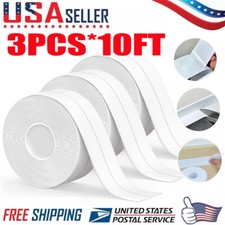 3PCS Caulk Tape Waterproof Self Adhesive for Bathroom Caulking Tape Shower Caulk