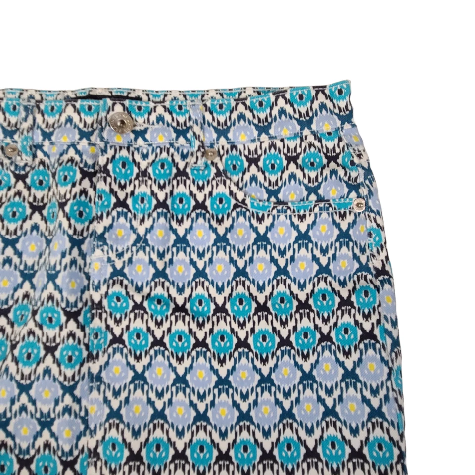 Minifalda Lucky Brand Niñas Talla 14 Sofía Multicolor Algodón Elastizado Azul Boho Foto 4 de 4