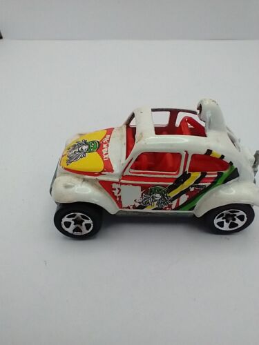 Hot Wheels White Bug N Taxi Baja Bug - Imagen 3 de 5