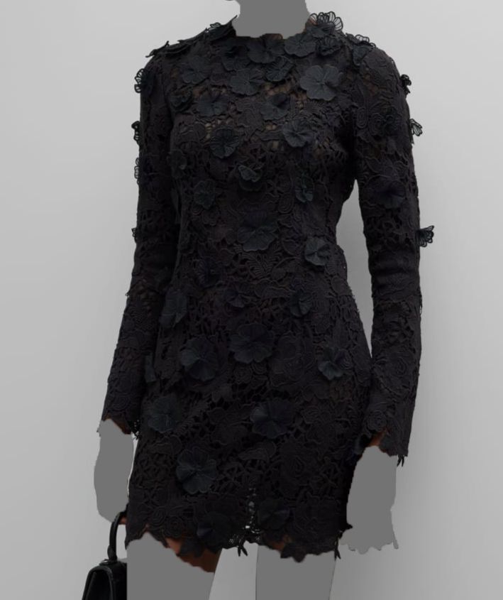 $2395 Jason Wu Women Black Floral Guipure Lace Mini Dress Size 10 | eBay $2395 Jason Wu Women Black Floral Guipure Lace Mini Dress Size 10 | eBay