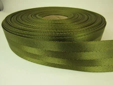 1 5/8 inch 25 feet MILITARY GREEN Nylon 4 panel webbing straps crafts fashion