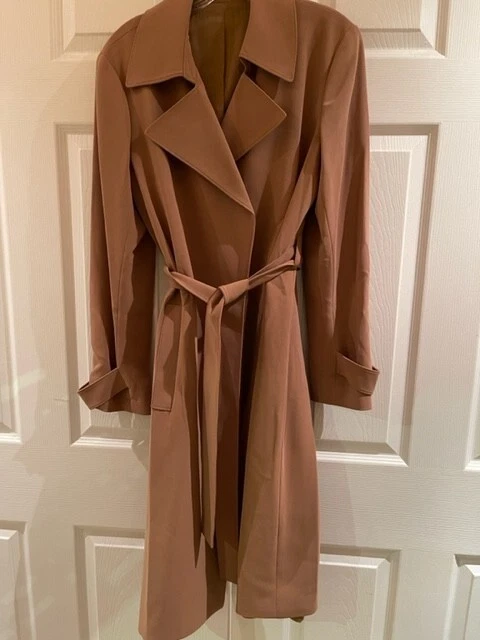 Theory crepe cheap trench coat