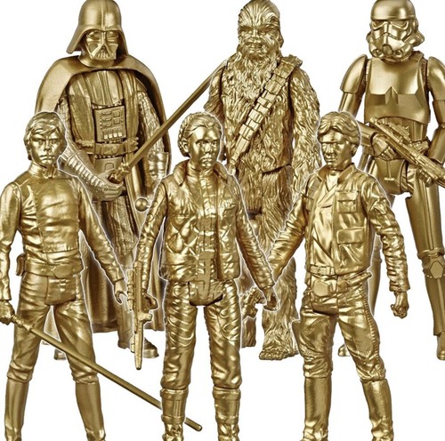 Star Wars Skywalker Saga Gold 3 3/4-Inch Figures Wave 1 Case RARE GRADE READY - Picture 2 of 8