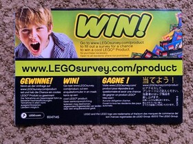 LEGO CITY 60011 SURFER RESCUE SHARK INSTRUCTION BOOKLET MANUAL ONLY