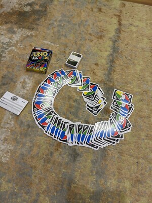 UNO All Wild Card Game 112 Karten Alter 7+ 2-10 Spieler Karten unbenutzt.