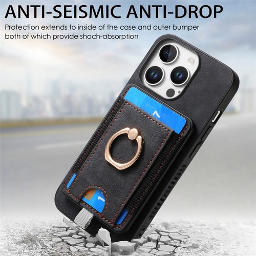Fashion Magsafe Card Slot Leather Phone Case For iPhone 16 Pro Max 15 Plus 12 XR - Bild 11 von 95