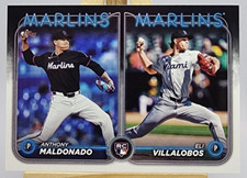 Eli Villalobos Anthony Maldonado 2024 Topps Rookie Combos RC #US305 Marlins