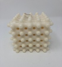 Bubble Cube Candle Cream Colored