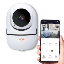 MobiCam HDX Wi-Fi Pan & Tilt Smart Nursery Monitoring Camera, Baby Video Monitor