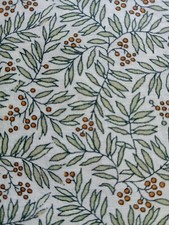 William Morris Vintage YEW AND ARIL Liberty Tana Lawn cotton approx 44 x 44 cm