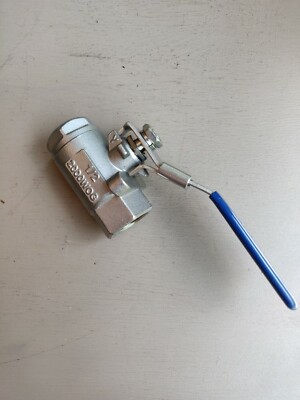 DuraChoice 1/2'' Ball Valve 316 Stainless Steel 2000 WOG - Free Shipping