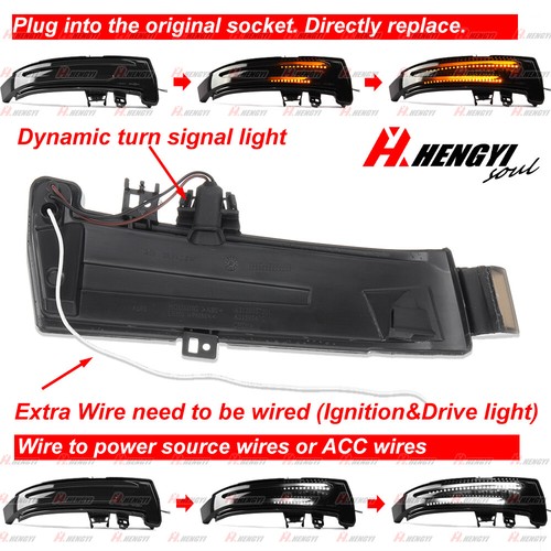 Pour Benz W176 W246 W212 W221 W204 W218 X156 Dynamiqu LED Rétroviseur Clignotant - Picture 8 of 8