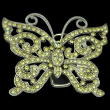 Rhinestone Cool Glitter Butterfly Insect Fashion Belt Buckle Buckles
