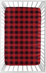 buffalo plaid crib sheet