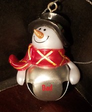 Ganz " PERSONALIZED " Jinglebell Snow Buddies - DAD