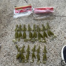 ZOOM BAIT SUPER SALT PLUS BABY BRUSH HOG WATERMELON SEED 5” X 8, 4” X6 14 Total